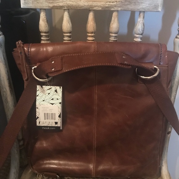 NWT The SAK crossbody/backpack distressed brown - Picture 2 of 8